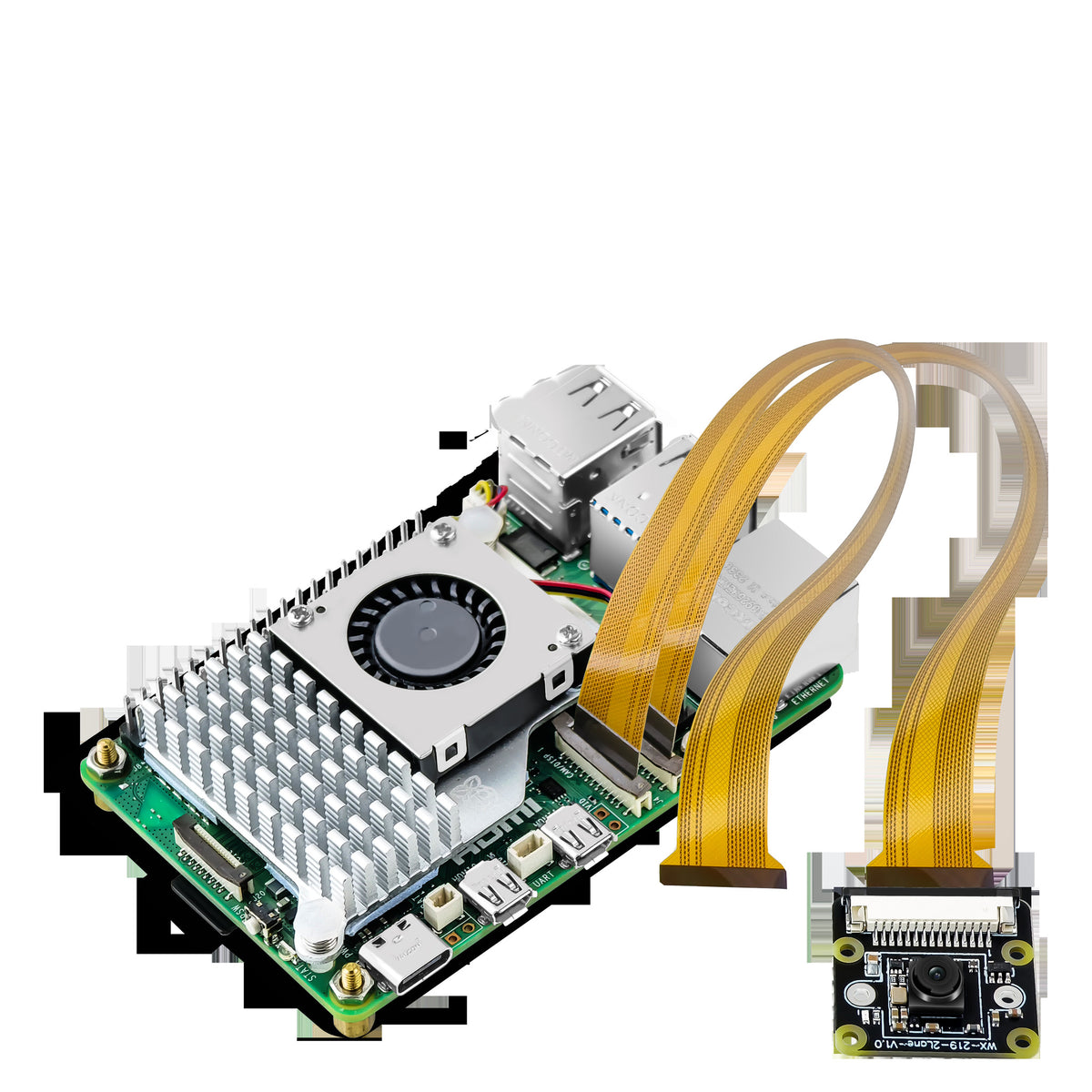 OV5647 5MP CSI Kameramodul für Raspberry Pi 4B/5B – 1080p 30 fps, 150° Weitwinkel, Plug-and-Play FPC-Kabel – KI, Sicherheit & Robotik