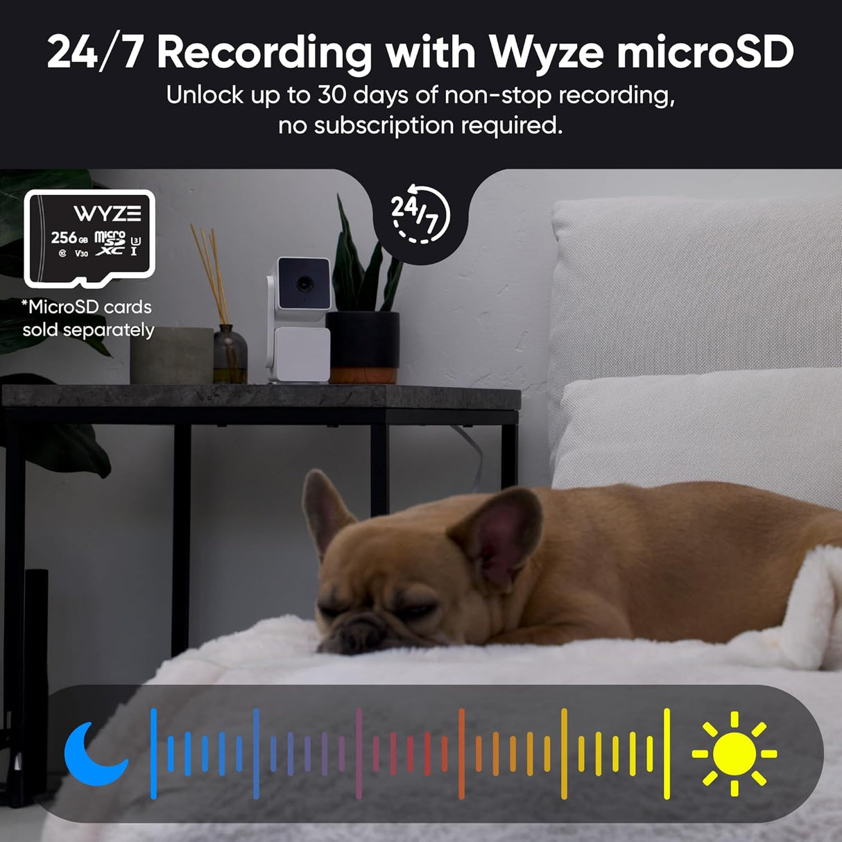 WYZE Cam Pan v3, wetterfest nach IP65, 1080p Schwenk-/Neige-/Zoom-WLAN-Smart-Home-Überwachungskamera für den Innen- und Außenbereich mit Farb-Nachtsicht, 2-Wege-Audio, kompatibel mit Alexa & Google Assistant