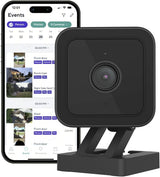 Wyze Cam v3 1080p HD Videoüberwachungskamera für den Innen- und Außenbereich, für Sicherheit, Haustiere, Babyphone, mit Farb-Nachtsicht, 2-Wege-Audio, kompatibel mit Alexa & Google (Generalüberholt)